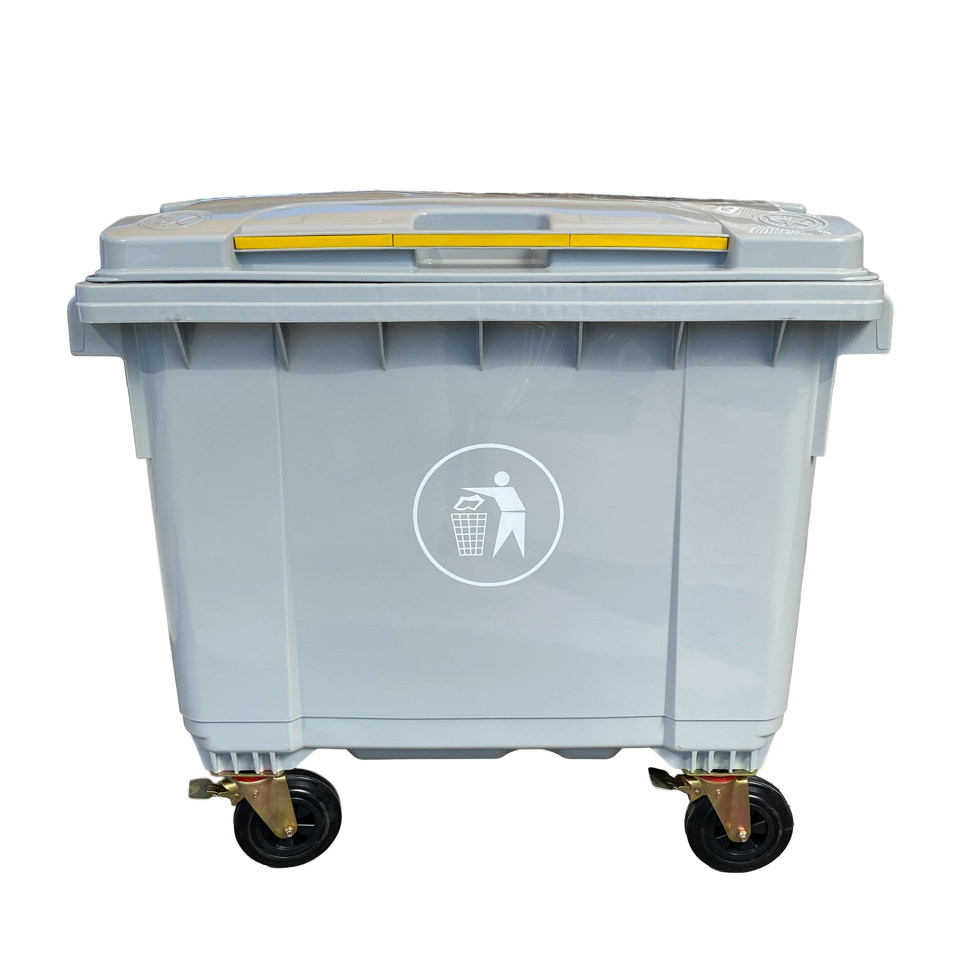 Contenedor de Basura 660 Lts Gris Play Plaza Play Plaza