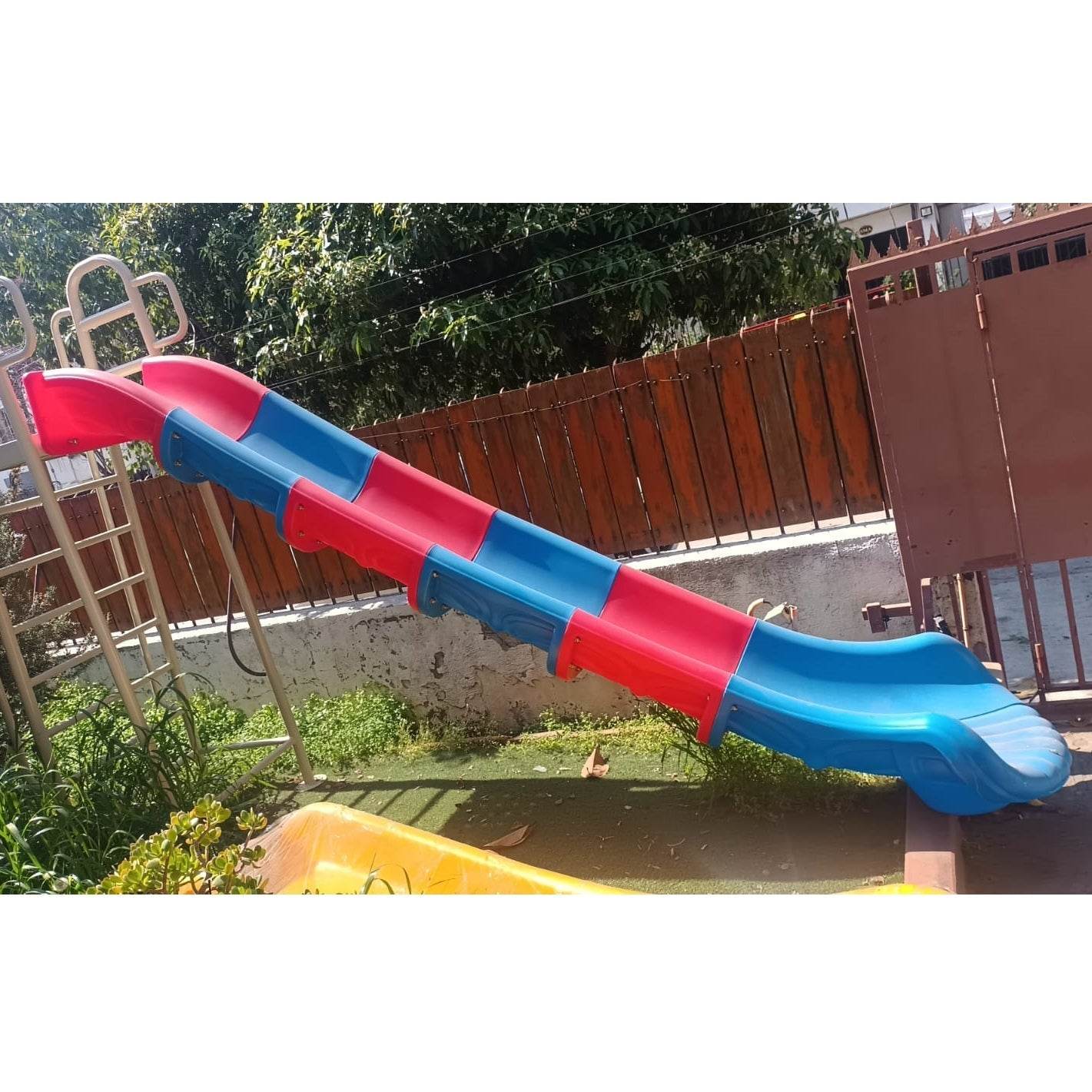 Tobogan 180cm Rojo-Azul-Toboganes-HBDS02-Resbalines y Escaladores-Play Plaza