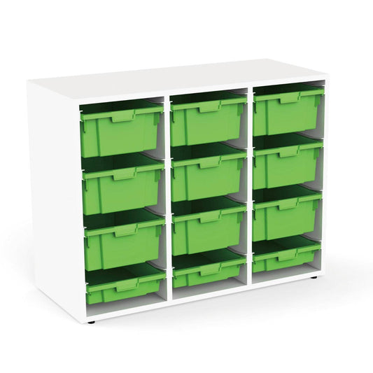 Organizador Escolar 12 cajones 82 Alto-Organizadores Escolares-YCW-21216 _VERDE-Play Plaza