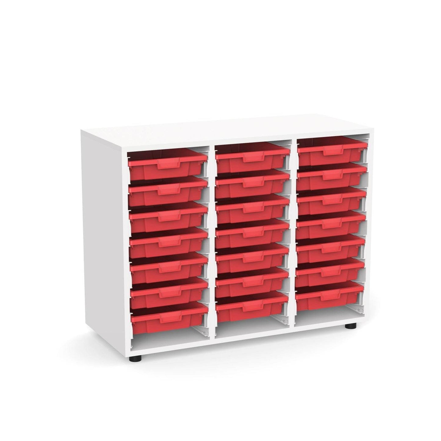 Organizador Escolar 21 cajones 82 Alto-Organizadores Escolares-YCW-21216X_ROJO-Play Plaza