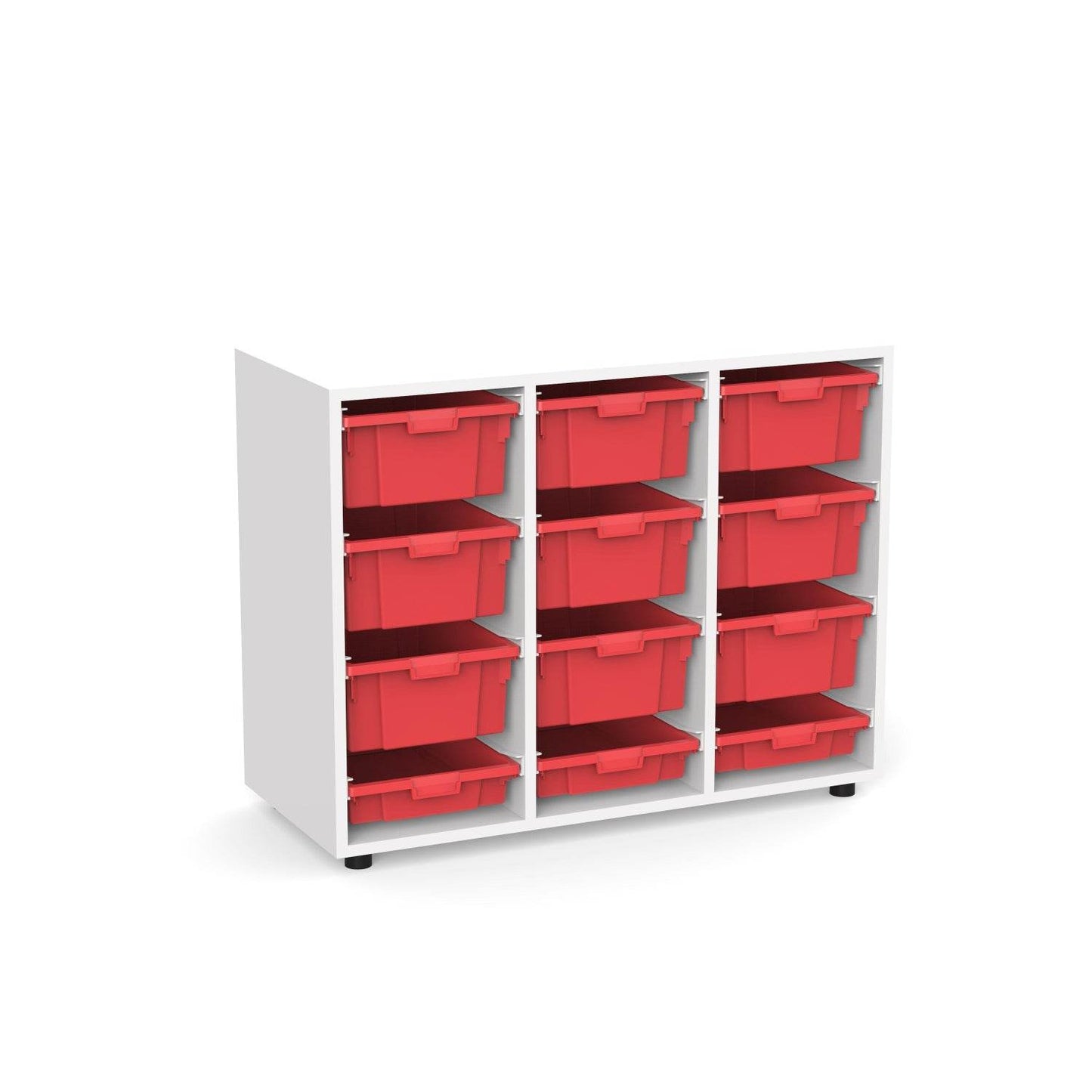 Organizador Escolar 12 cajones 82 Alto-Organizadores Escolares-YCW-21216 _ROJO-Play Plaza