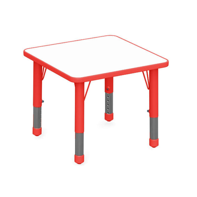 Mesa Cuadrada Doble-Mesas Escolares-YCY-071_ROJO-Play Plaza