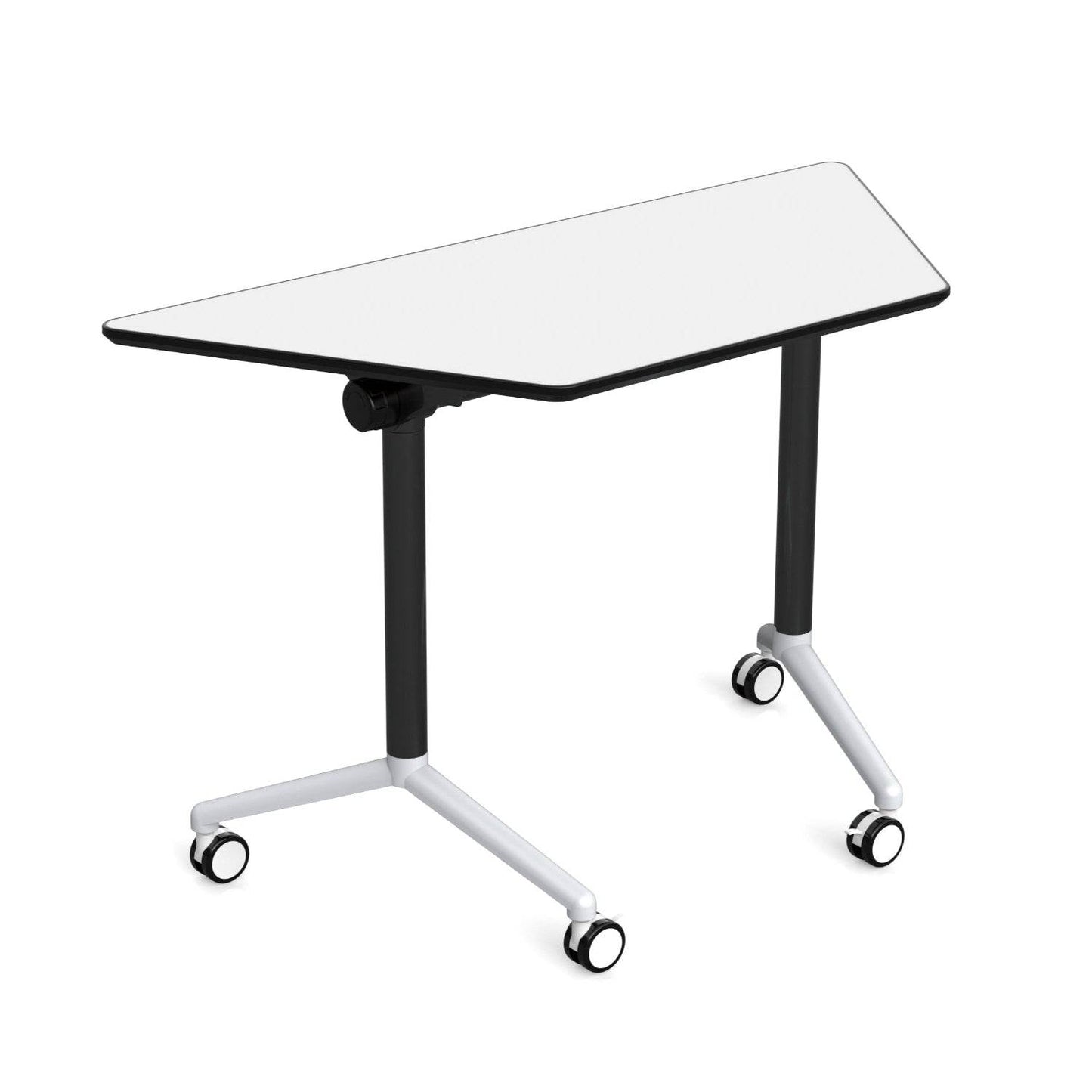 Mesa Trapezoidal Doble Capa Melamina con Ruedas-Pupitres-YCY-21035-Play Plaza