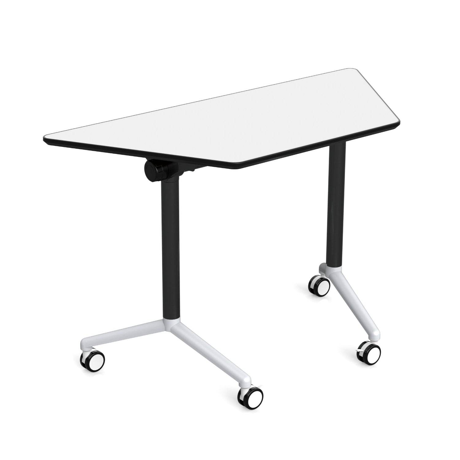 Mesa Trapezoidal Doble Capa Melamina con Ruedas-Pupitres-YCY-21035-Play Plaza