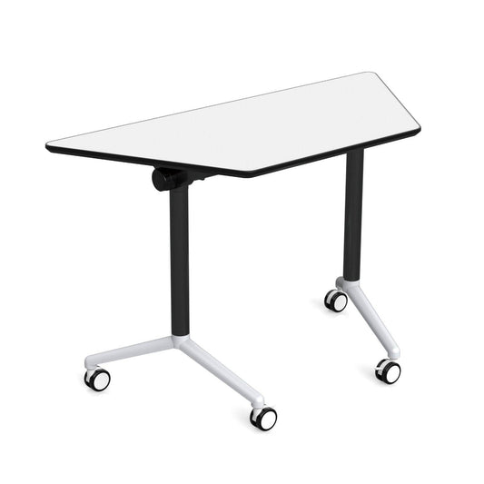 Mesa Trapezoidal Doble Capa Melamina con Ruedas-Pupitres-YCY-21035-Play Plaza