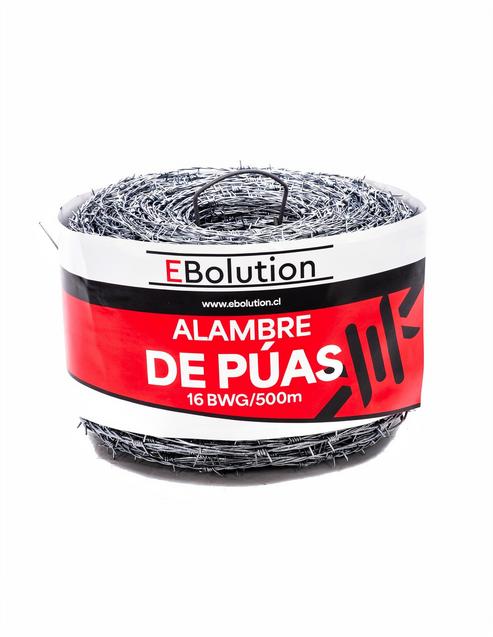 Alambre de Púas Galvanizado 16 BWG, 500 m