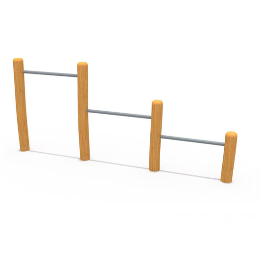 Barras Flexiones Madera - Play Plaza