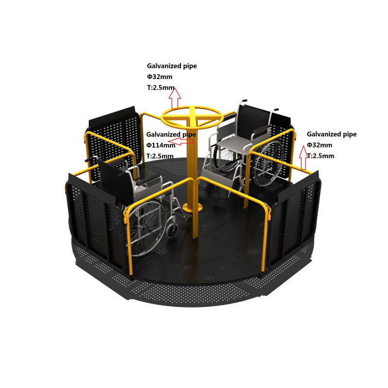 Carrusel Inclusivo-Carrusel-Balancines y Carruseles,Juegos Plaza Inclusivos-Play Plaza