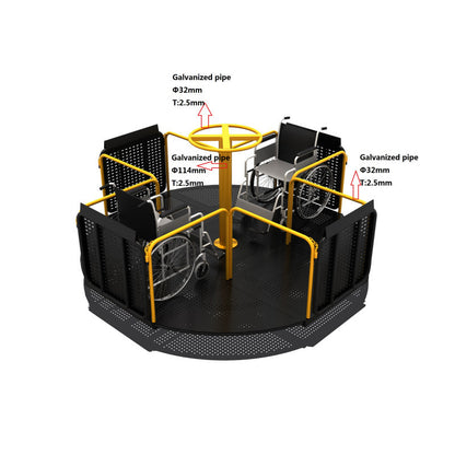 Carrusel Inclusivo-Carrusel-Balancines y Carruseles,Juegos Plaza Inclusivos-Play Plaza