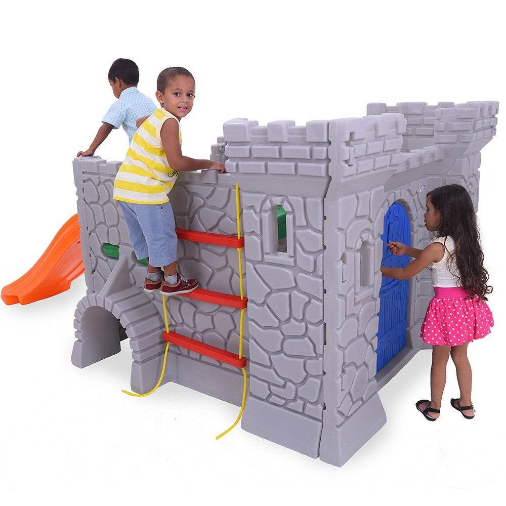 Castillo Medieval-Juegos de Patio,Resbalines y Centros de Juego-Play Plaza