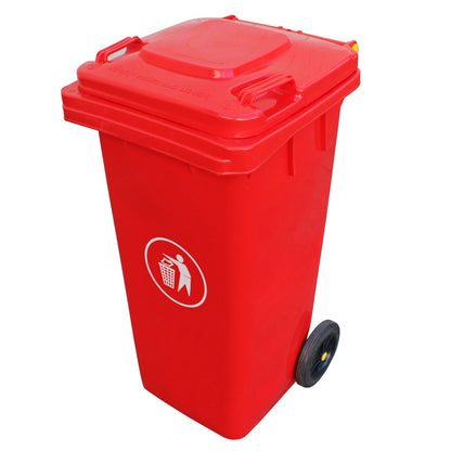 Contenedor de Basura 120 Lts Rojo-Contenedores De Basura-Play Plaza