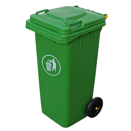 Contenedor de Basura 120 Lts Verde - Play Plaza
