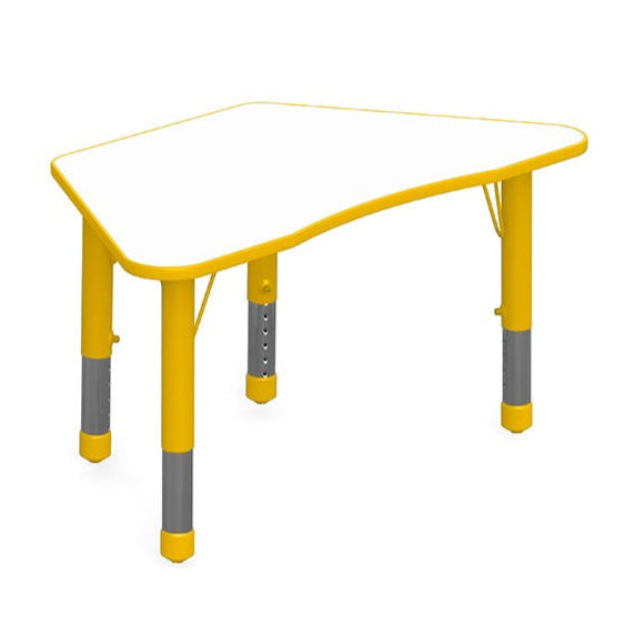 Mesa Colaborativa Trapezoidal Doble-Mesas Escolares-YCY-091_AMAR-Play Plaza