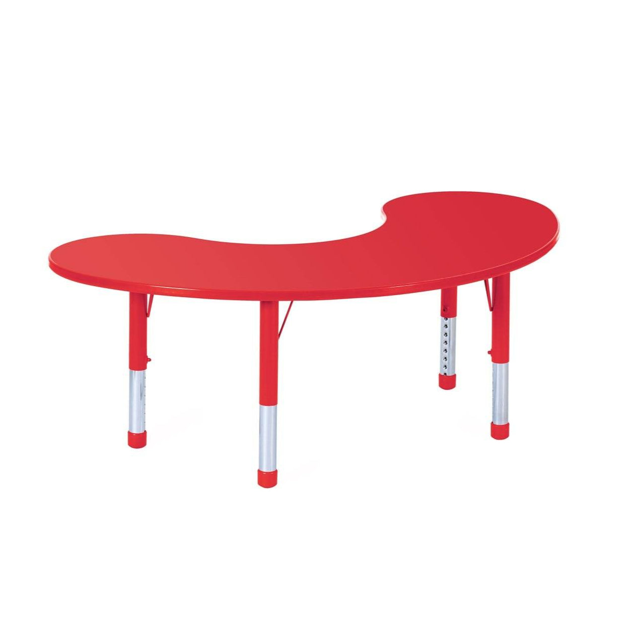 Mesa Riñon Colaborativa Polipropileno Reforzada-Mesas Escolares-YCY-005-2_ROJO-Play Plaza