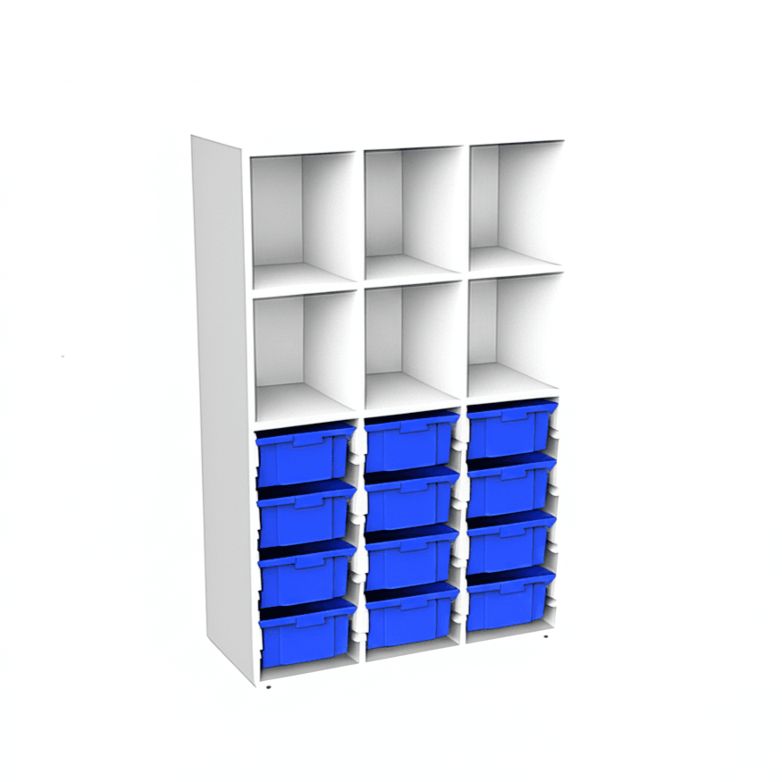 Organizador Escolar 12 cajones 160 Alto-Organizadores Escolares-YCW-21206_AZUL-Play Plaza