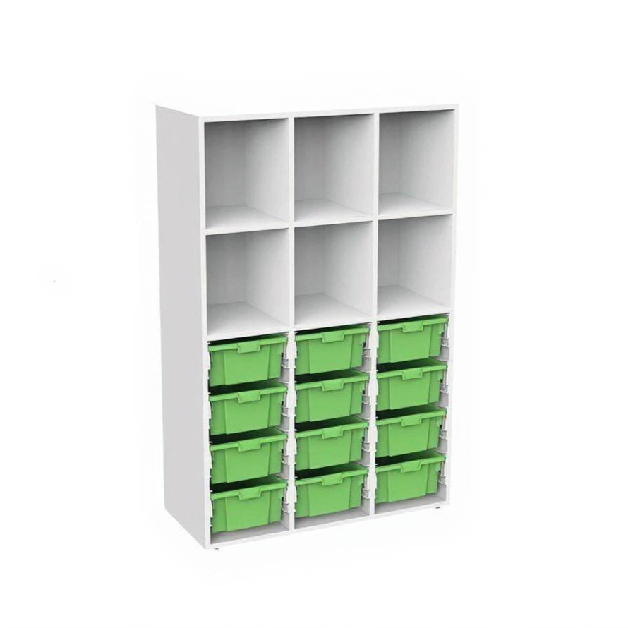 Organizador Escolar 12 cajones 160 Alto-Organizadores Escolares-YCW-21206_VERDE-Play Plaza