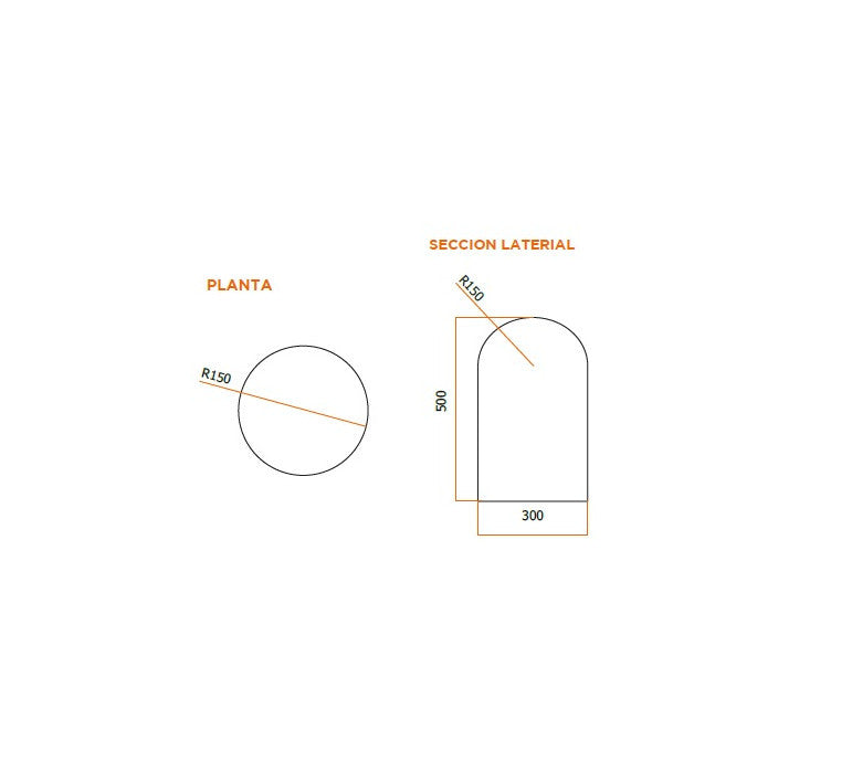 Segregador Bala 50 cm-Segregador-Mobiliario Urbano Hormigón-Play Plaza