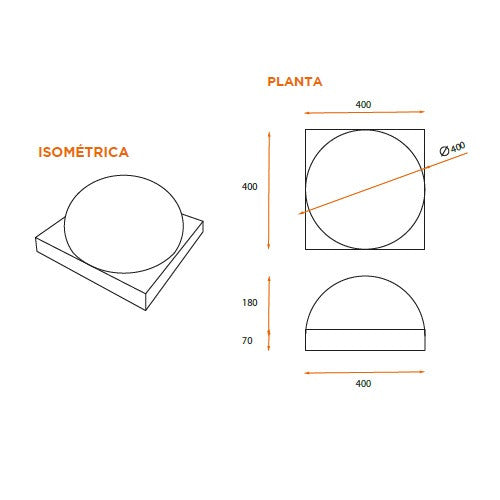 Segregador Tope-Segregador-Mobiliario Urbano Hormigón-Play Plaza