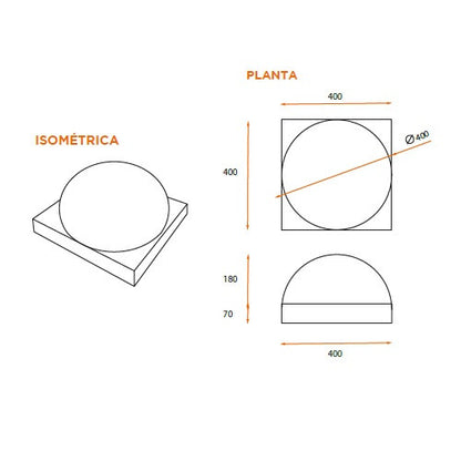 Segregador Tope-Segregador-Mobiliario Urbano Hormigón-Play Plaza