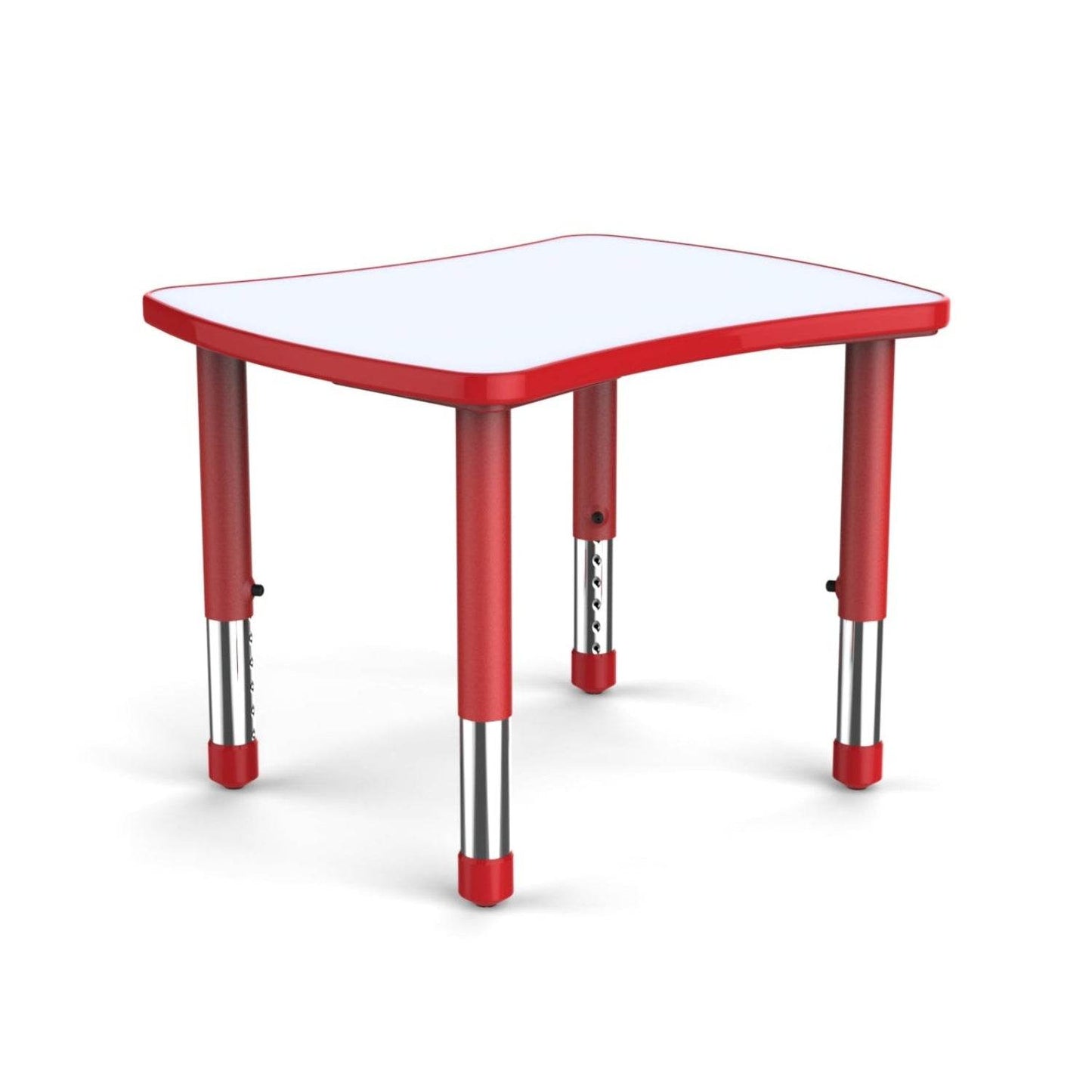 Mesa Colaborativa Ondas Doble-Mesas Escolares-YCY-098_ROJO-Play Plaza